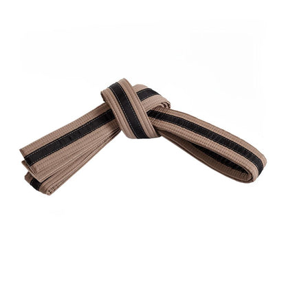 Double Wrap Black Striped Belt