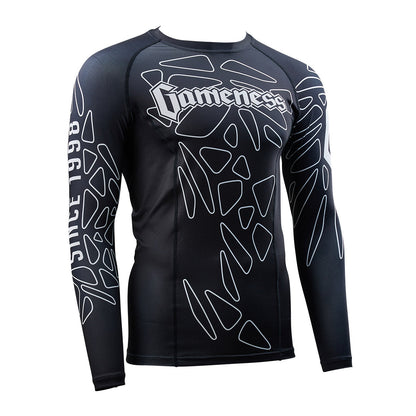 Gameness Men's Long Sleeve Pro Ranked Rash Guard