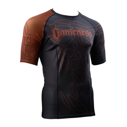Gameness Men's Short Sleeve Pro Ranked Rash Guard