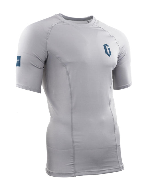 Gameness Mens Short Sleeve Solid Rash Guard