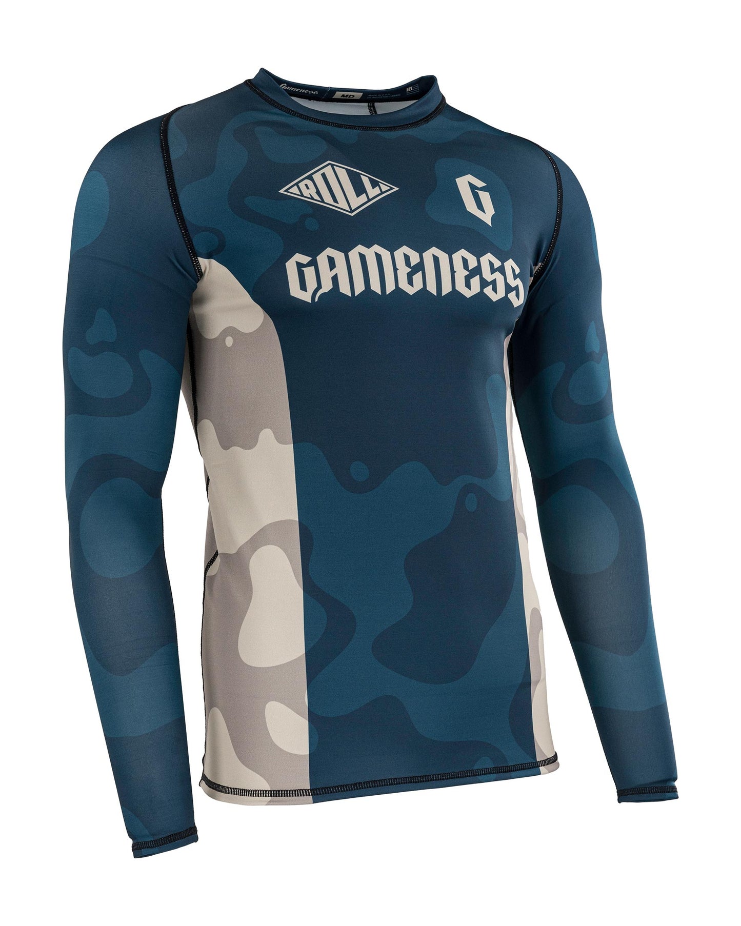 Gameness Mens Long Sleeved Meeting Of The Waters Rashguard