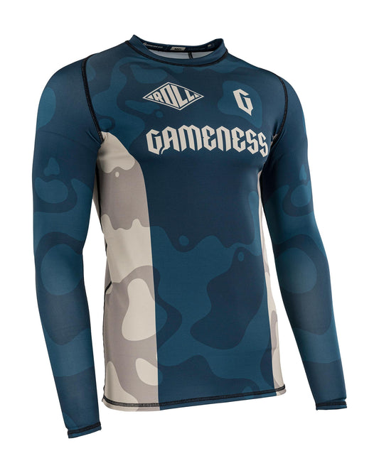Gameness Mens Long Sleeved Meeting Of The Waters Rashguard