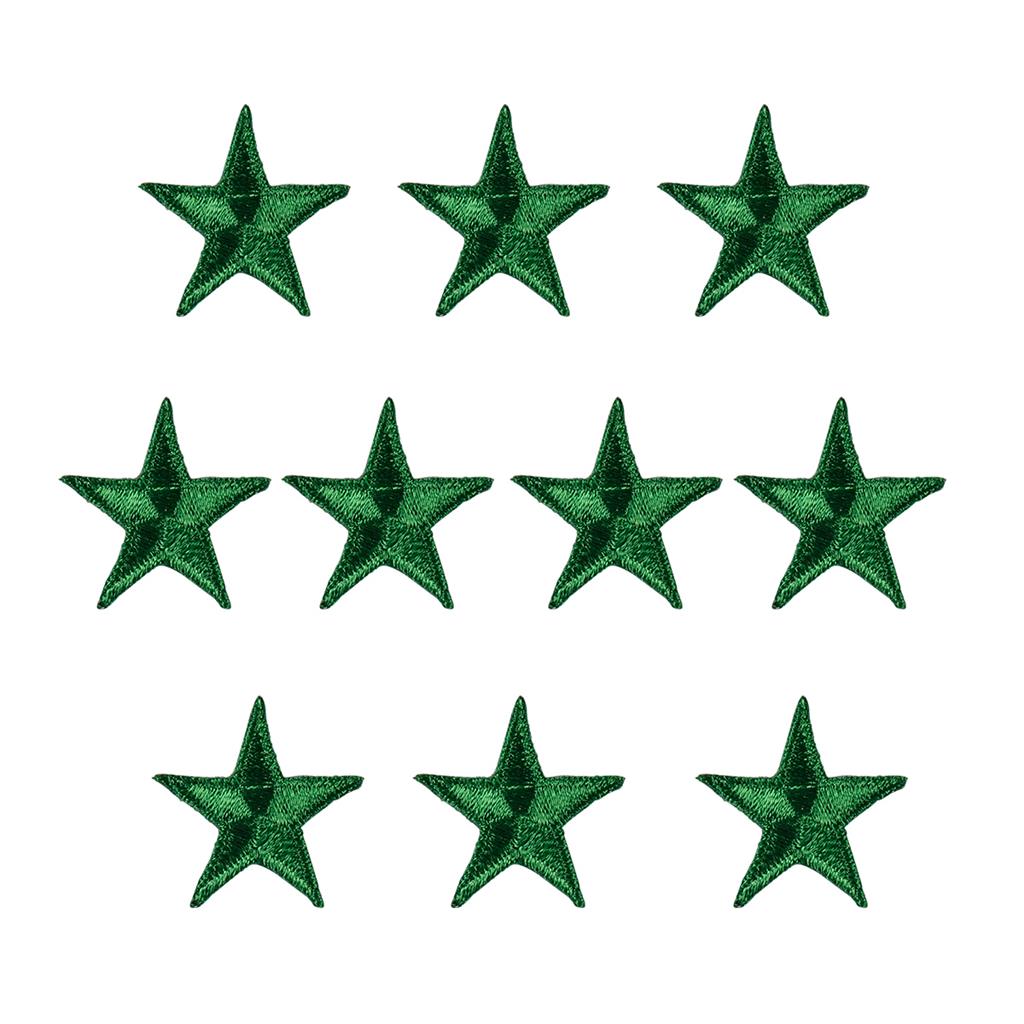 Iron-On Star Patches - 10 Pack