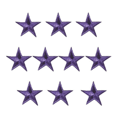 Iron-On Star Patches - 10 Pack