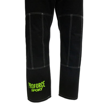 ProForce Sport Ripstop BJJ Pant w/ Neon Green logo