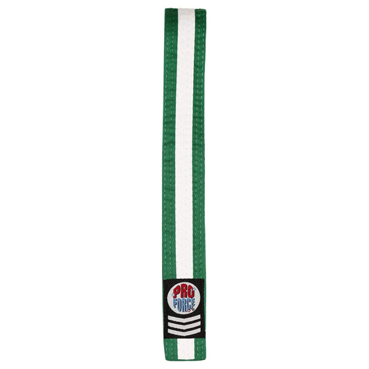 ProForce® 1.75" III Double Wrap White Stripe Karate Belt