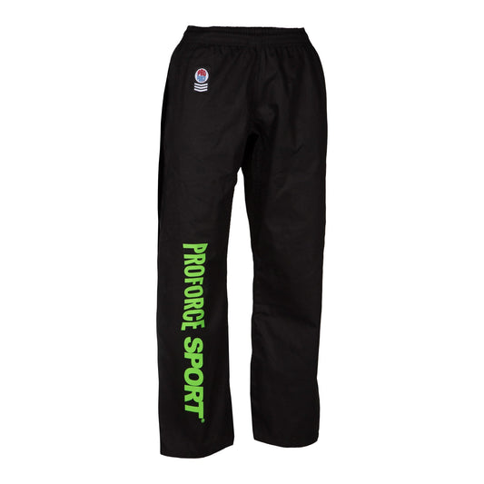 ProForce Sport® Neon Green Combat Pants  8 oz. Black w/ Back Pocket