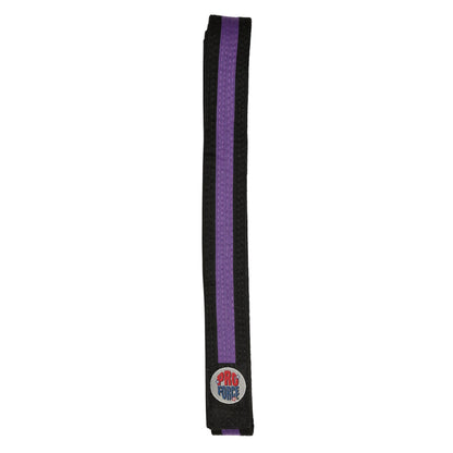 ProForce® II 1.5" Double Wrap Color Striped Black Karate Belt
