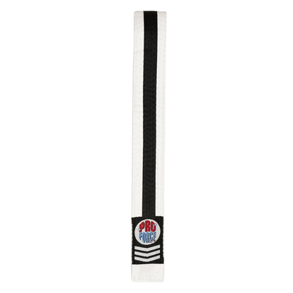 ProForce® II 1.5" Double Wrap Black Stripe Karate Belt