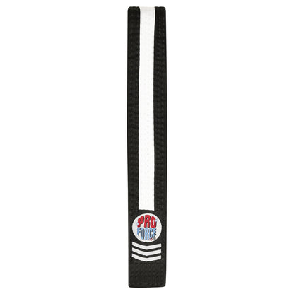 ProForce® II 1.5" Double Wrap White Stripe Karate Belt