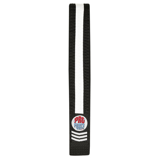 ProForce® II 1.5" Double Wrap White Stripe Karate Belt