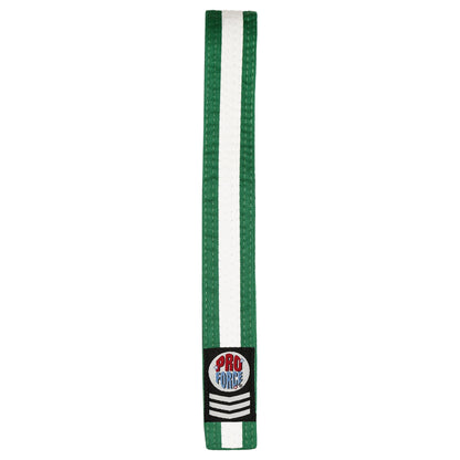 ProForce® II 1.5" Double Wrap White Stripe Karate Belt