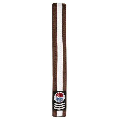 ProForce® II 1.5" Double Wrap White Stripe Karate Belt