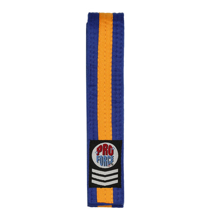 ProForce® 1.75" Single Wrap Gold Striped Karate Belt