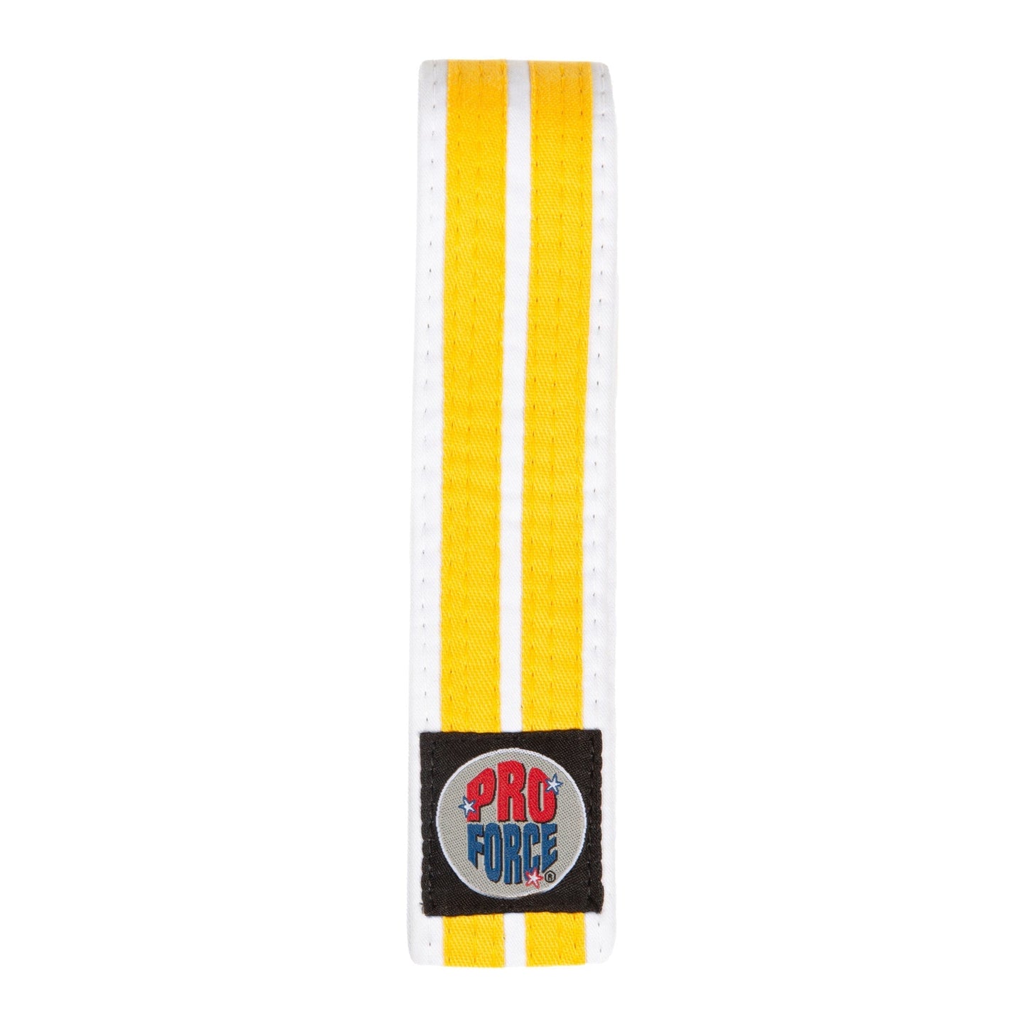 ProForce® 1.75'' Single Wrap 2 Stripe White Karate Belt