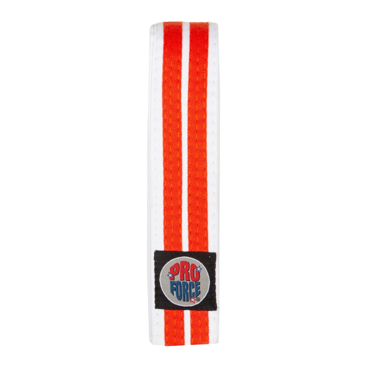 ProForce® 1.75'' Single Wrap 2 Stripe White Karate Belt