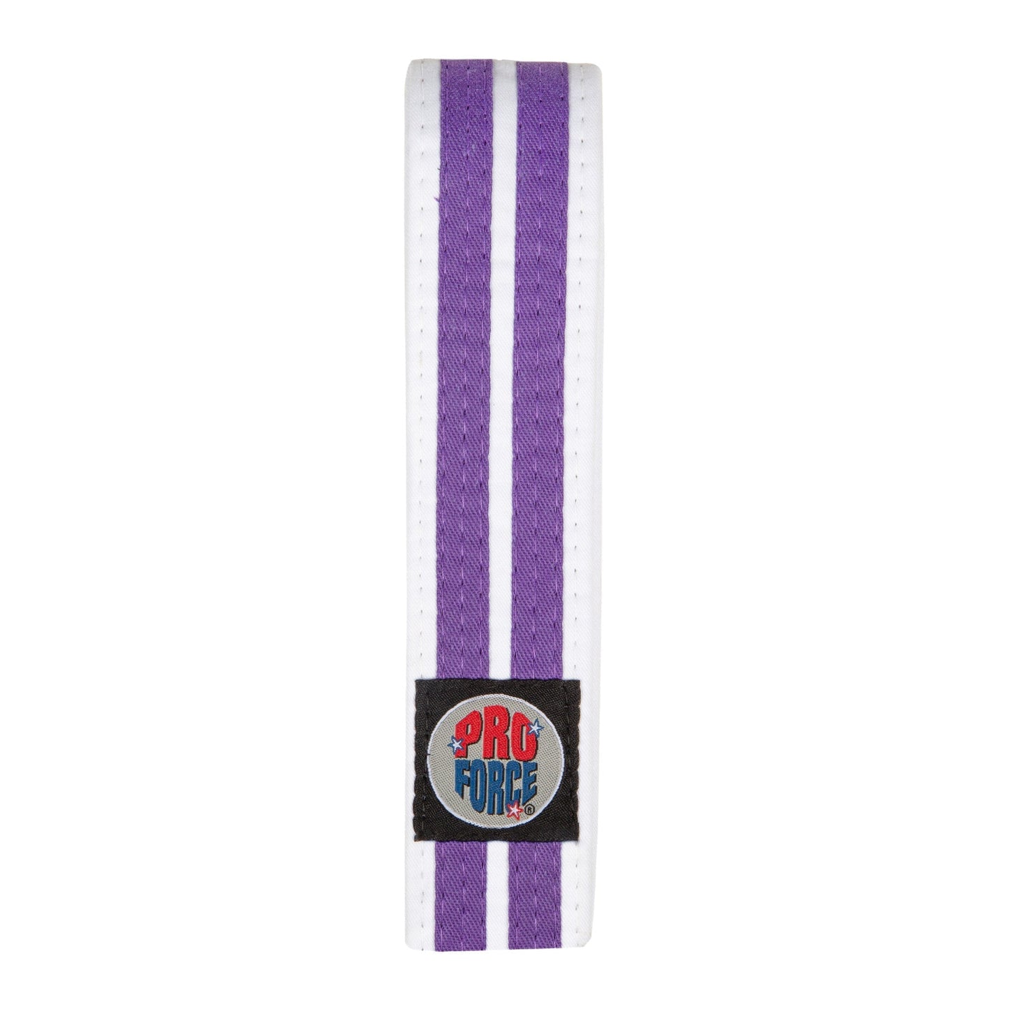 ProForce® 1.75'' Single Wrap 2 Stripe White Karate Belt
