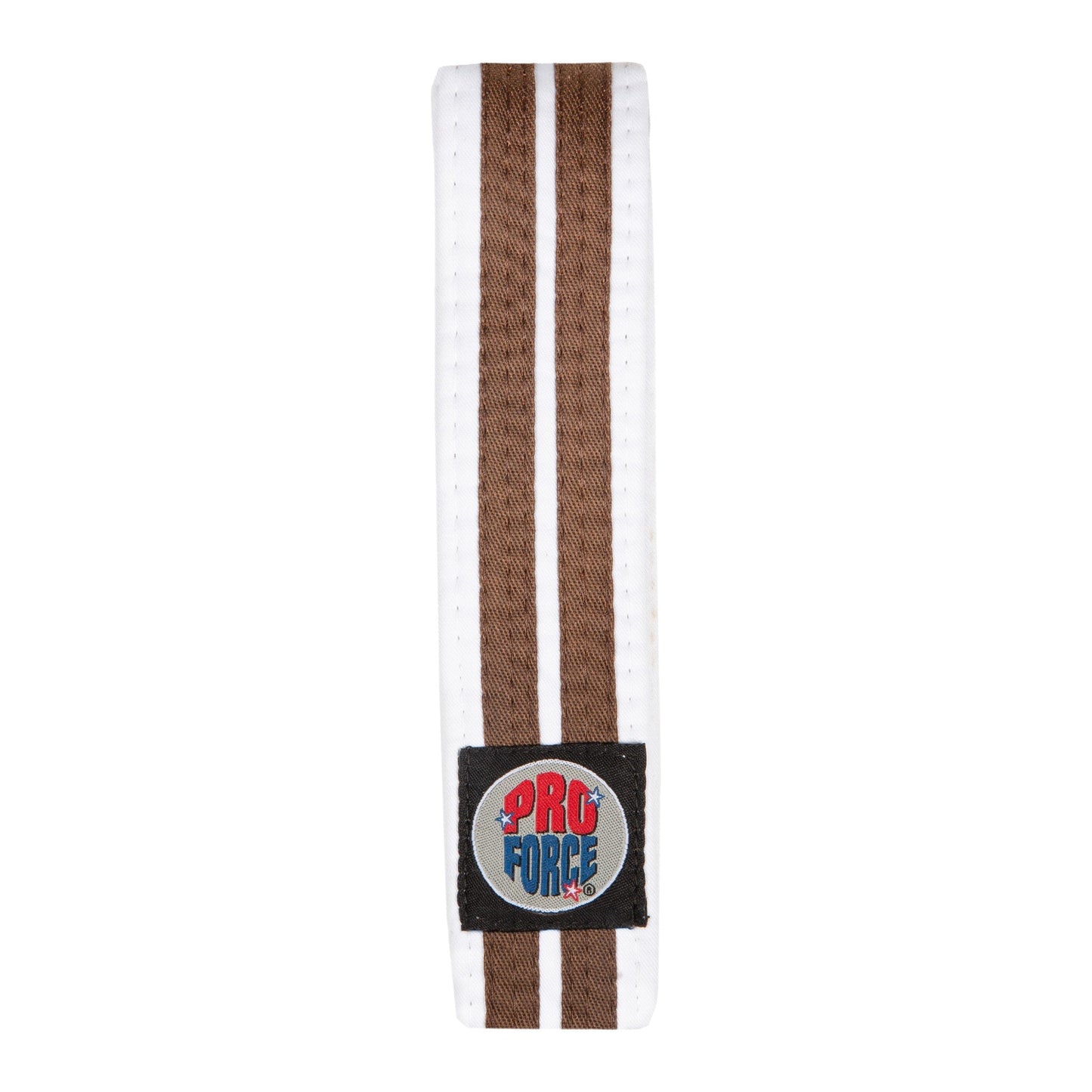 ProForce® 1.75'' Single Wrap 2 Stripe White Karate Belt