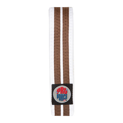 ProForce® 1.75'' Single Wrap 2 Stripe White Karate Belt