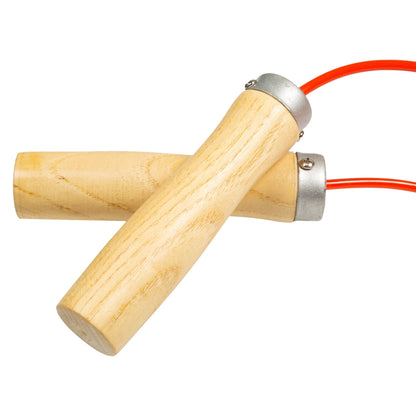 9ft Rubber Jumprope w/ Wooden Handle
