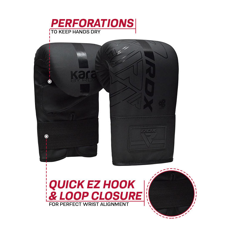 RDX F6 KARA Bag Gloves 4oz Black