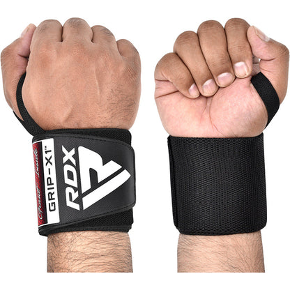 RDX W3 IPL USPA Approved Powerlifting Wrist Support Wraps with Thumb Loops OEKO-TEX Standard 100 certified