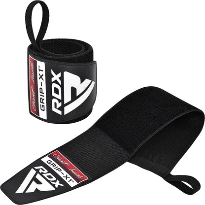 RDX W3 IPL USPA Approved Powerlifting Wrist Support Wraps with Thumb Loops OEKO-TEX Standard 100 certified
