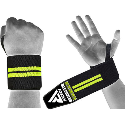 RDX W3 IPL USPA Approved Powerlifting Wrist Support Wraps with Thumb Loops OEKO-TEX Standard 100 certified