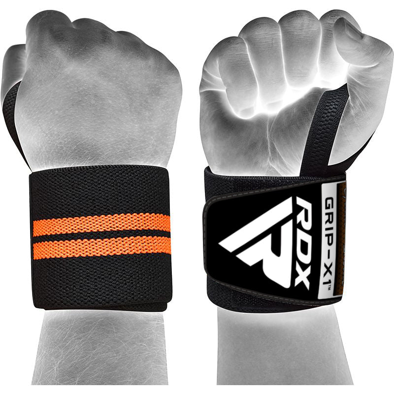 RDX W3 IPL USPA Approved Powerlifting Wrist Support Wraps with Thumb Loops OEKO-TEX Standard 100 certified