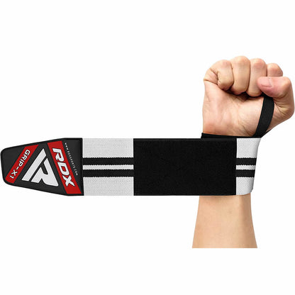 RDX W3 IPL USPA Approved Powerlifting Wrist Support Wraps with Thumb Loops OEKO-TEX Standard 100 certified