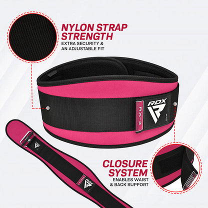 RDX X3 6 INCH Weightlifting Neoprene Gym Belt for Women